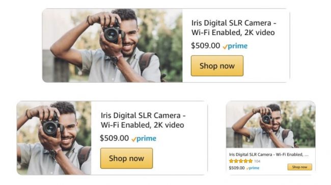 amazon display imagenes producto personalizadas