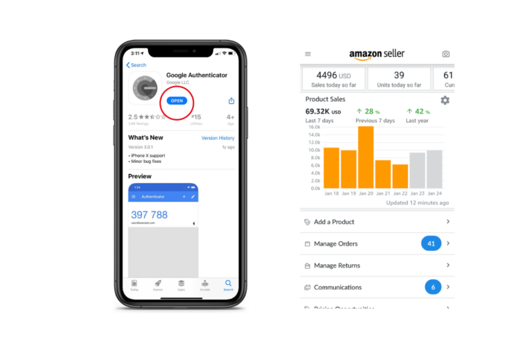 acceso amazon seller central app autenticacion