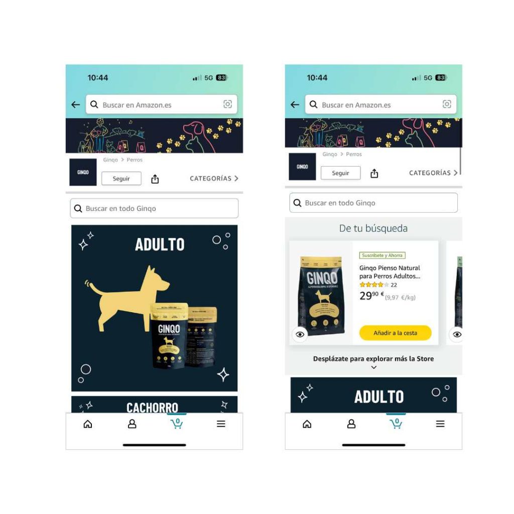 amazon brand store en movil