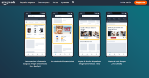 onde aparecem os anúncios de vídeo na Amazon