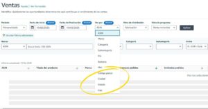 Nuevo Filtro Geografico en Informe de Ventas en Amazon Vendor