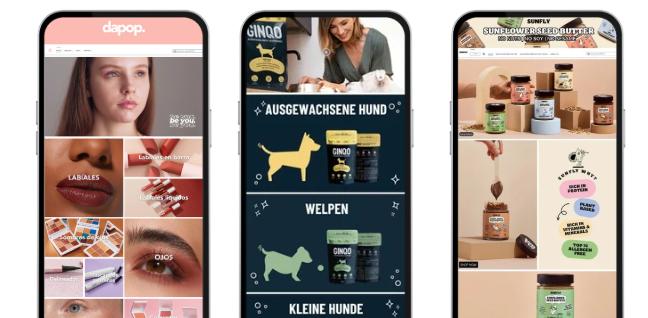 Diferentes Marcas con su Brand Store en Amazon