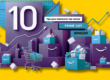 Imagen promocional de 10 consejos para aumentar ventas en Amazon durante Prime Day. Ilustración con cajas de Amazon, carrito de compras y gráfico de crecimiento sobre fondo amarillo. Ideal para vendedores que buscan optimizar su rendimiento en campañas de Amazon Prime Day