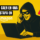 Ilustración de un estafador con antifaz usando un portátil y un móvil, con el texto ‘Evita caer en estafa en Amazon’ y un icono de alerta sobre fondo amarillo.